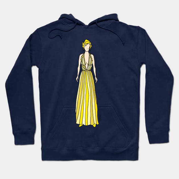 Golden Stripe Dress Hoodie by notsniwart